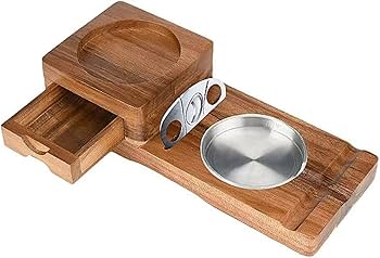 Amazon.co.jp: 【ハイエンドシガーウイスキーセット】木製灰皿